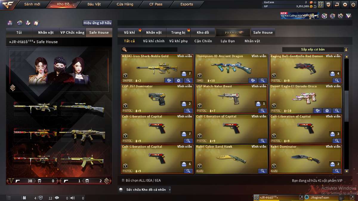 shop acc cf uy tin gia re